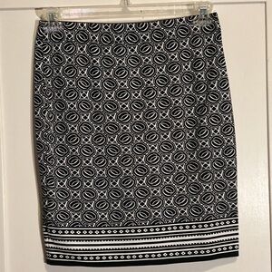 Max Studio Womens Pencil Straight Skirt‎ Abstract Mini Stretch Size Small